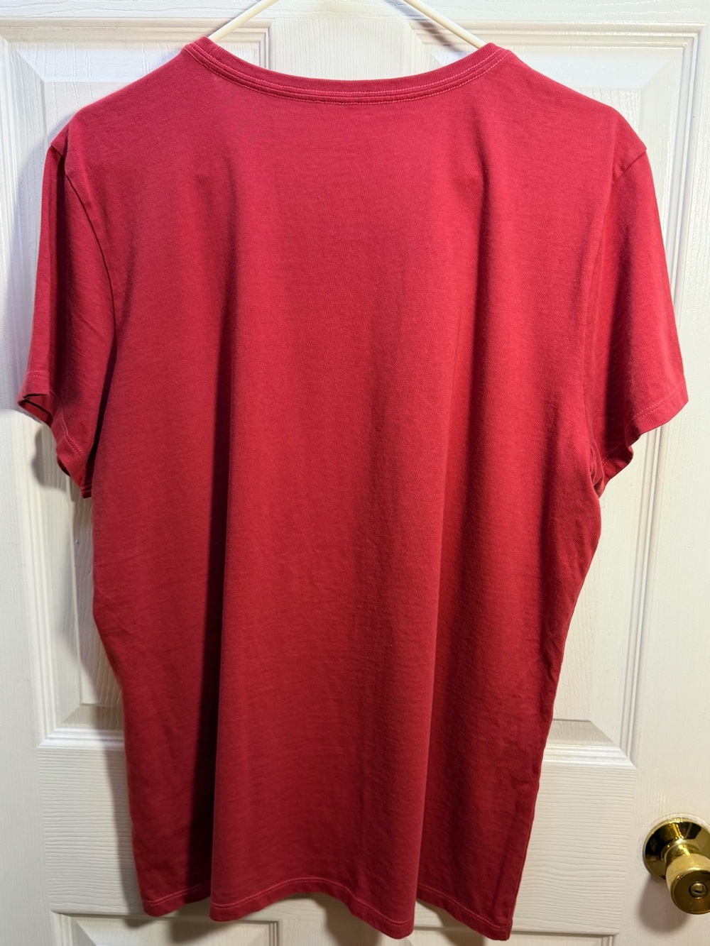 Life Is Good Red Short-Sleeve Tee with Blue Truck & American Flag 100% Cotton - Picture 4 of 4